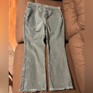 LOFT Frayed Hem Jeans